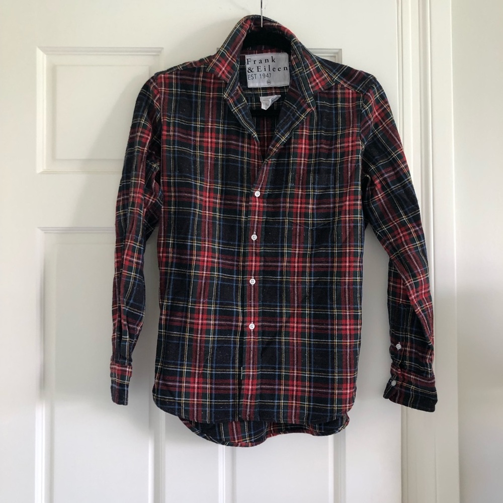 Frank & Eileen Red Checkered Button Down Shirt